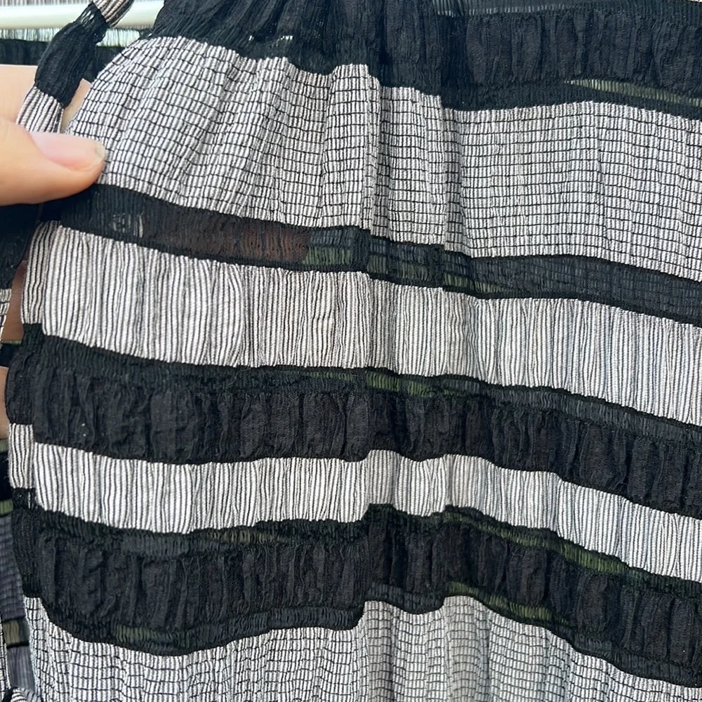 Hunter Bell NYC Matthews Dress Black Stripe - Picture 5 of 9